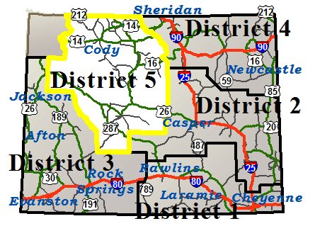 Wyoming Road Report Map Wydot Travel Information Service (Cheyenne)